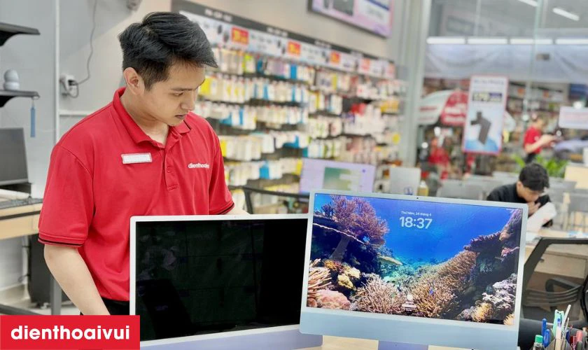 Dịch vụ thay kính cảm ứng iPhone 14 Pro chính hãng Feaglet chính hãng
