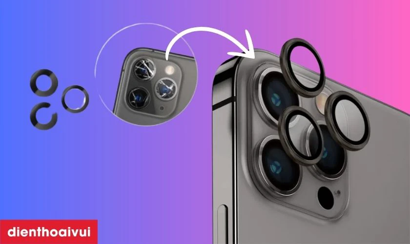 Thay kính camera iPhone 15 Pro Max viền dầy là gì?