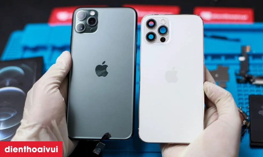 Có nên thay kính lưng iPhone 12 Pro Max chính hãng Aries