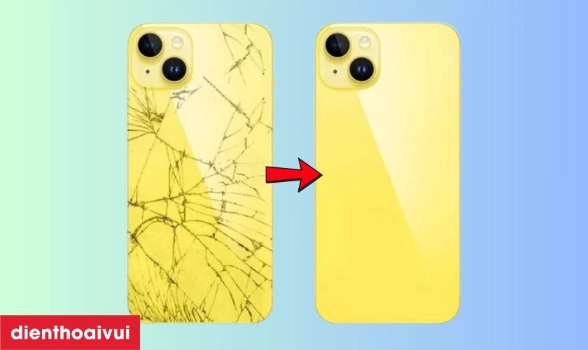 Thay kính lưng iPhone 15 chính hãng Aries là gì?