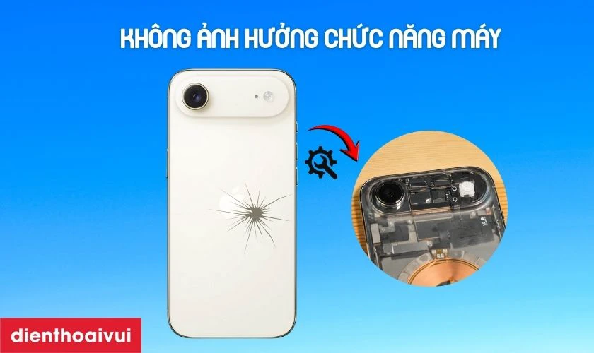 Việc thay k&iacute;nh lưng iPhone Air kh&ocirc;ng ảnh hưởng đến chức năng m&aacute;y