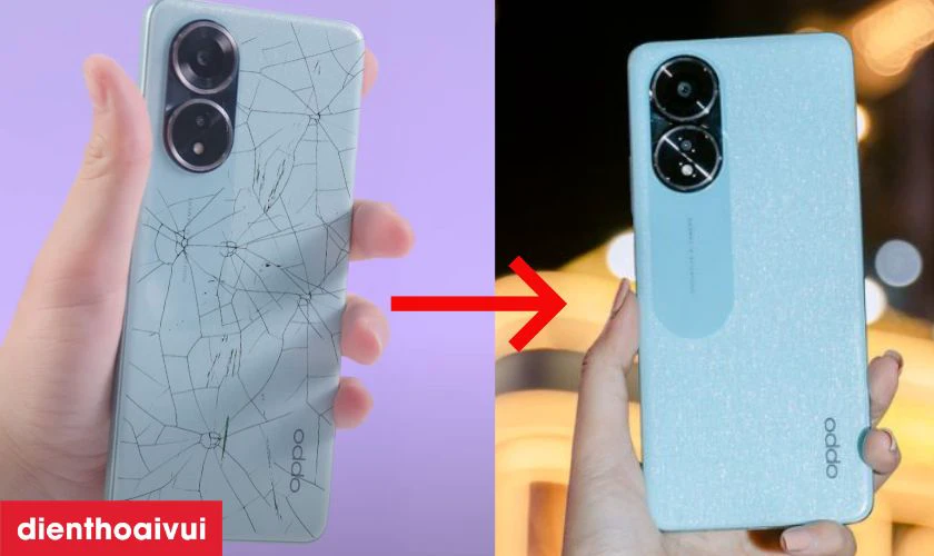 Thay k&iacute;nh lưng Oppo A58 l&agrave; g&igrave;?