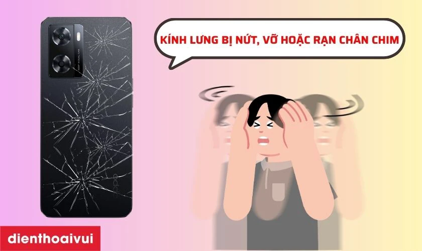 Dấu hiệu n&agrave;o cần thay k&iacute;nh lưng Oppo A77S?