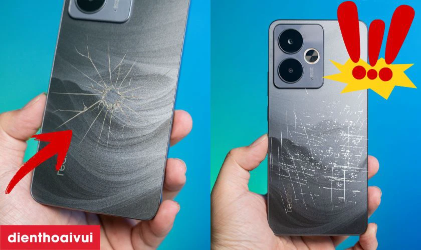 Khi n&agrave;o cần thay k&iacute;nh lưng Realme 14T?