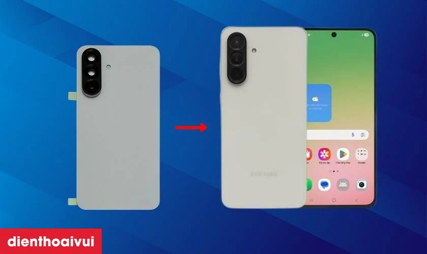 Thay k&iacute;nh lưng Samsung Galaxy A56