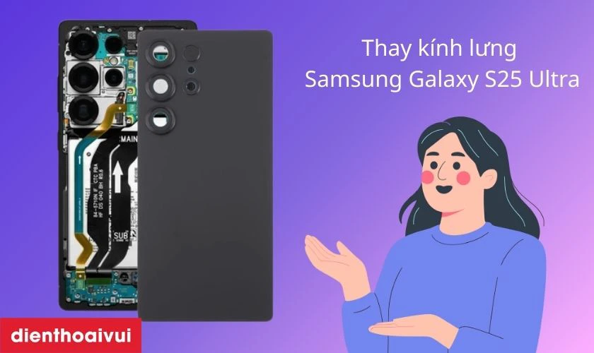 Thay k&iacute;nh lưng S25 Ultra bao gồm những g&igrave;?