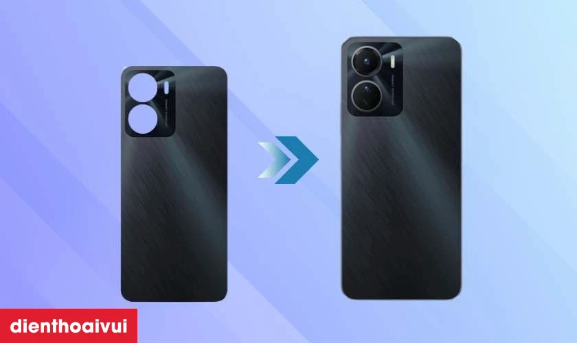 Thay k&iacute;nh lưng Vivo Y16