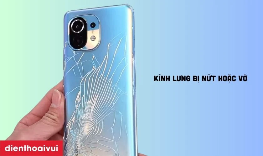 Kính lưng bị nứt hoặc vỡ