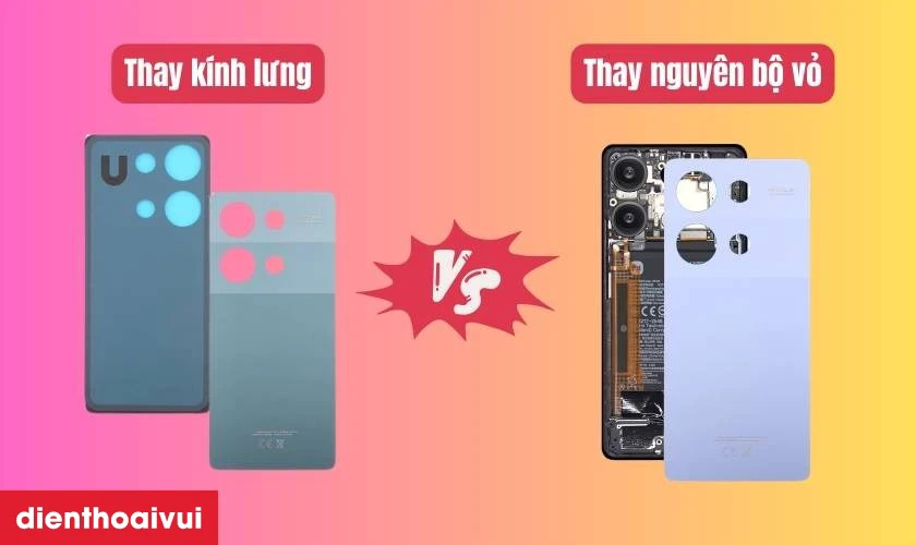 Khi n&agrave;o thay k&iacute;nh lưng v&agrave; khi n&agrave;o thay nguy&ecirc;n bộ vỏ Xiaomi Redmi Note 13 Pro?