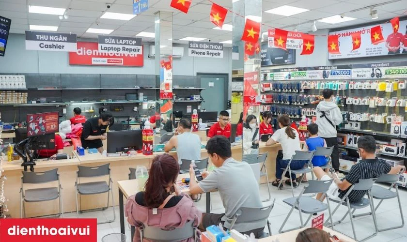 Quy tr&igrave;nh thay loa ngo&agrave;i Oppo Reno 12F tại Điện Thoại Vui