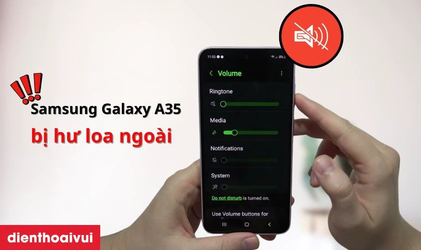 Thay loa ngo&agrave;i Samsung Galaxy A35