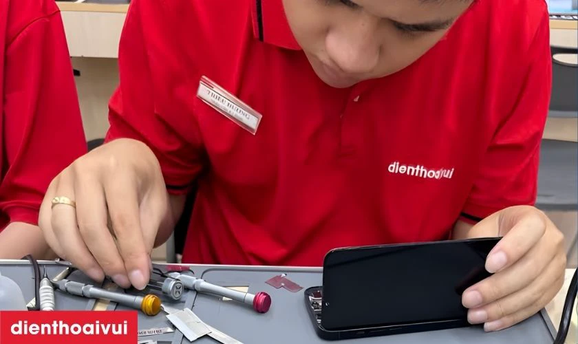 Quy tr&igrave;nh thay loa ngo&agrave;i Samsung Galaxy S24 lấy liền tại Điện Thoại Vui