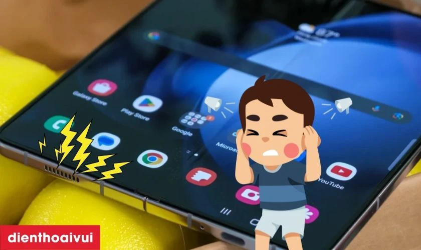Dấu hiệu n&agrave;o cần thay loa ngo&agrave;i Samsung Galaxy Z Fold 6?