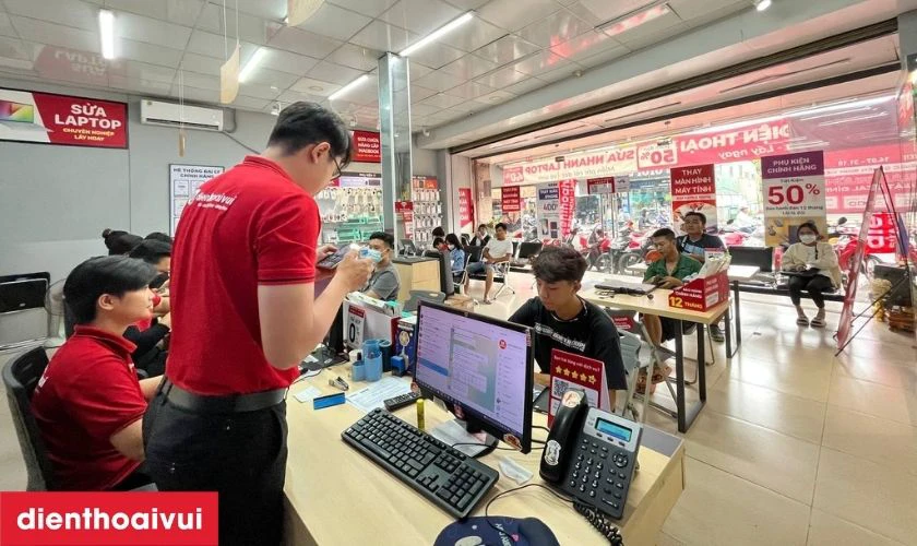 Sau khi thay xong loa, thiết bị được kiểm tra lại chất lượng