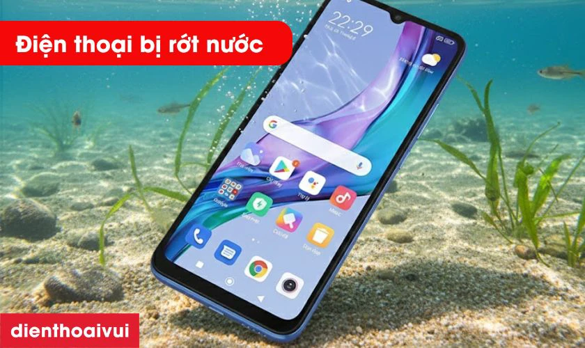 Vô nước khiến loa ngoài Xiaomi Redmi 10C bị rè, hỏng