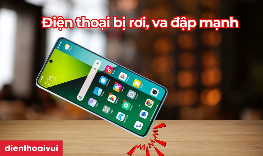 Va đập khiến loa ngo&agrave;i Xiaomi Redmi Note 13 Pro 5G bị r&egrave;, hỏng