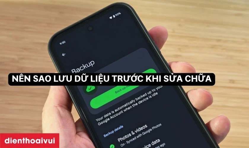 Sao lưu dữ liệu trước khi thay loa cho điện thoại