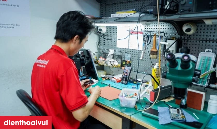 Quy trình thay loa trong OPPO A5X lấy liền tại Điện Thoại Vui