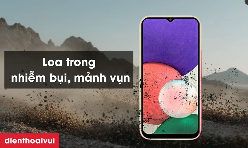 Loa trong bị nhiễm bụi, mảnh vụn