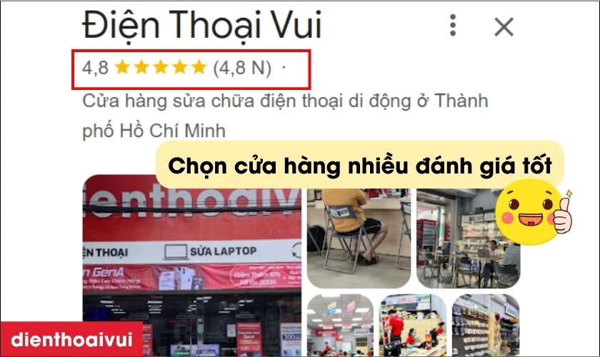 Lựa chọn địa chỉ uy t&iacute;n, c&oacute; nhiều đ&aacute;nh gi&aacute; tốt
