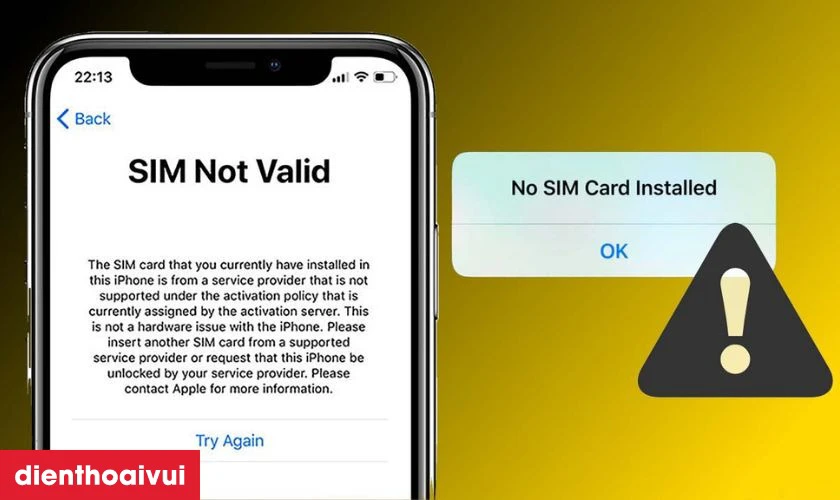 Điện thoại mất kết nối hoặc không nhận SIM