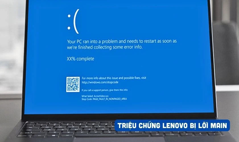 Triệu chứng laptop Lenovo bị lỗi main