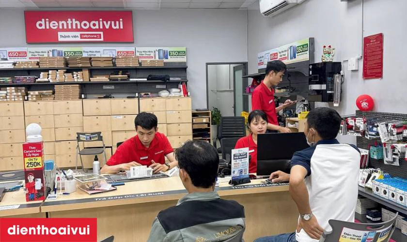 Quy trình thay màn hình Realme C25 chuyên nghiệp lấy liền tại Điện Thoại Vui