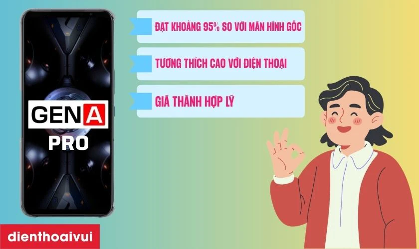 M&agrave;n h&igrave;nh GENA loại Pro thay cho Asus Rog Phone 5 c&oacute; tốt kh&ocirc;ng?