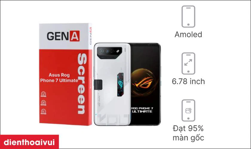 M&agrave;n h&igrave;nh Asus Rog Phone 7 Ultimate ch&iacute;nh h&atilde;ng GENA loại Pro l&agrave; g&igrave;?
