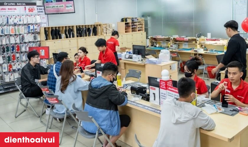 Quy trình thay màn hình cảm ứng laptop HP Pavilion X360 14EK chính hãng GENA