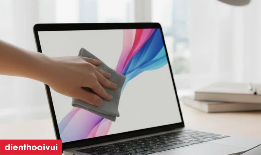 C&aacute;ch sử dụng v&agrave; bảo quản m&agrave;n h&igrave;nh laptop sau thay được bền l&acirc;u