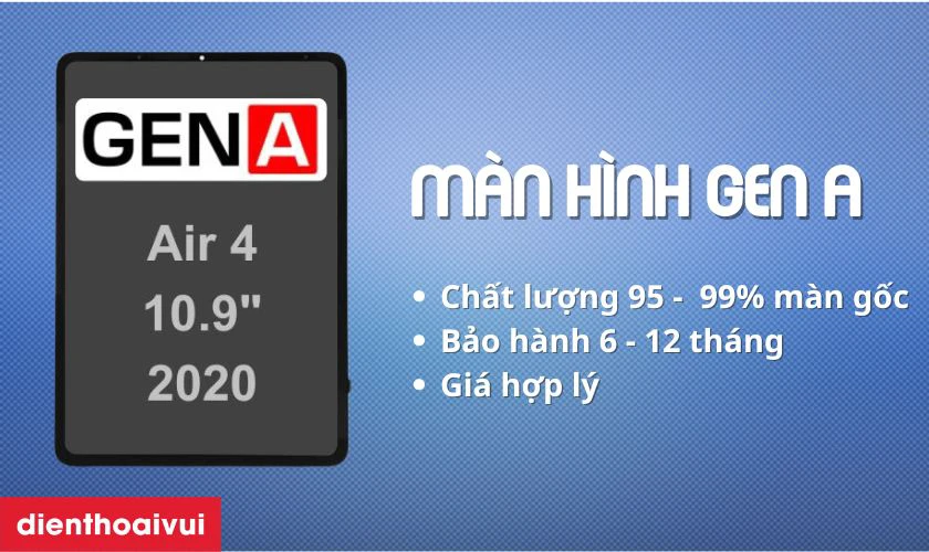 Màn hình GENA thay cho iPad Air 4 có tốt không?