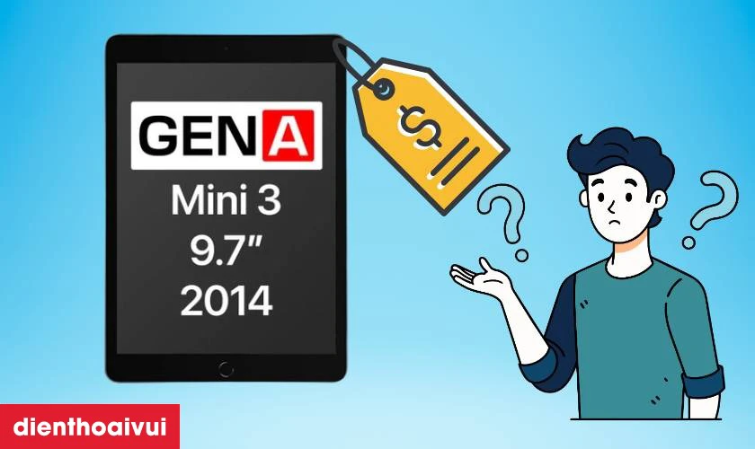 Địa chỉ thay màn hình iPad Mini 3 chính hãng GENA ở đâu uy tín