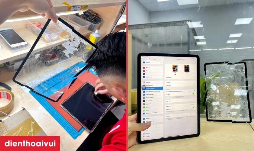 Khi nào nên thay màn hình và thay mặt kính cho iPad