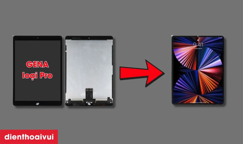 Màn hình chính hãng GENA loại Pro thay cho iPad Pro 2022 12.9 có tốt không?