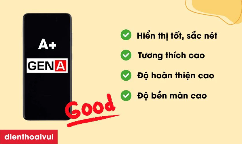 Màn hình chính hãng GENA loại A+ thay cho iPhone 11 có tốt không?