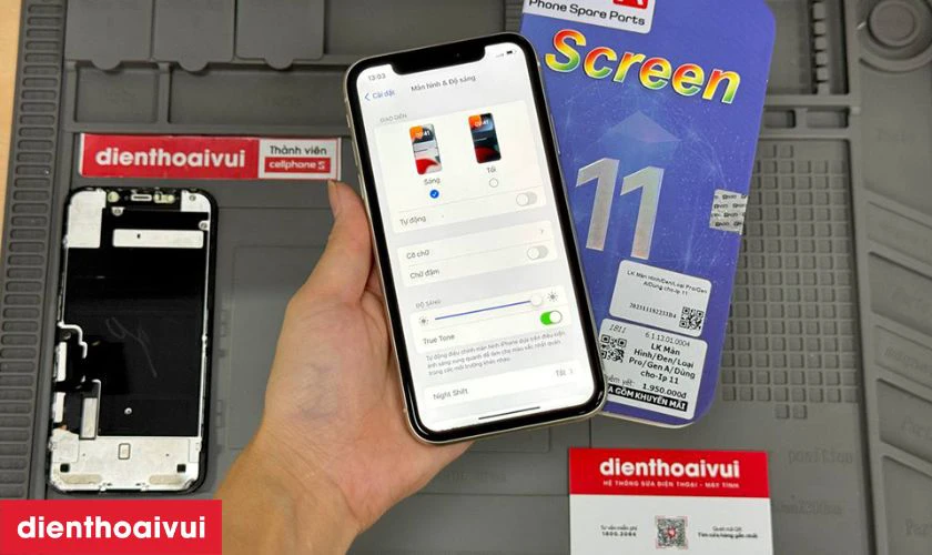 thay màn hình iPhone 11 chính hãng GENA