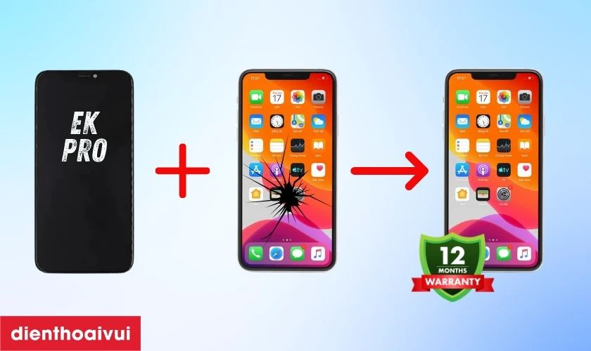 Có nên thay màn hình iPhone 11 Pro Max chính hãng EK PRO không?