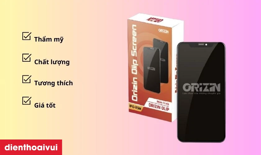 Màn hình Orizin có độ tương thích tốt với iPhone 12 Mini