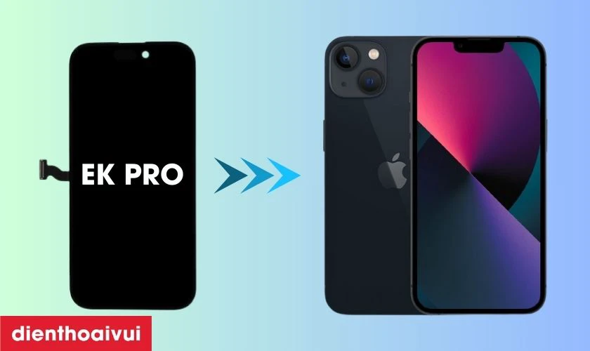 Màn hình EK PRO thay cho iPhone 13 Pro có tốt không?