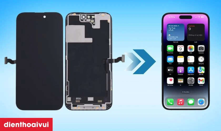 Màn hình chính hãng GENA loại Pro thay cho iPhone 14 Pro có tốt không