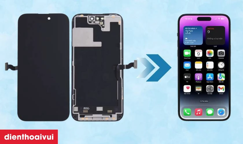 Màn hình chính hãng GENA loại Pro thay cho iPhone 16 Plus có tốt không