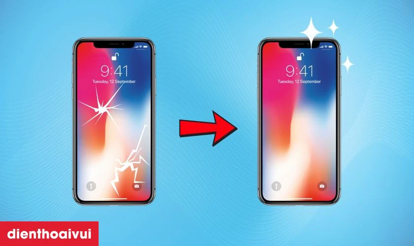 Màn hình chính hãng EK PRO thay cho iPhone X có tốt không