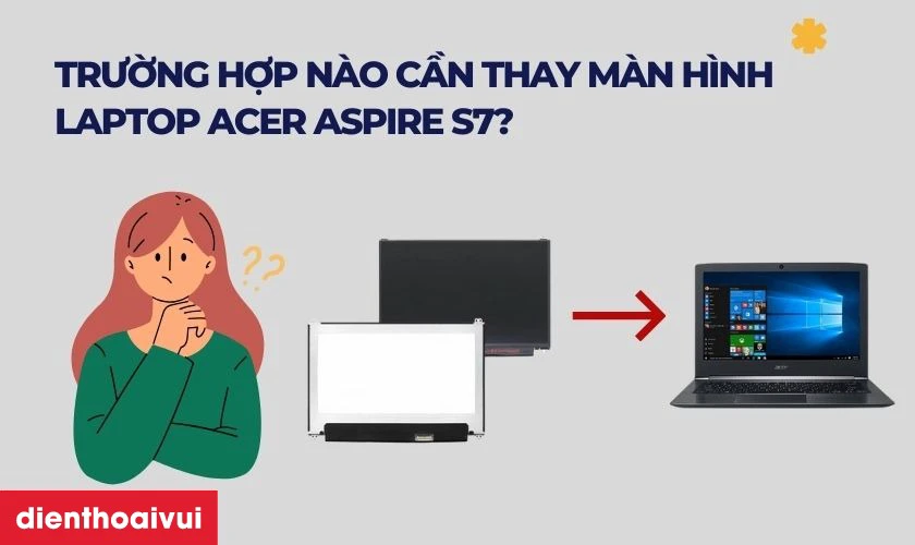 Thay m&agrave;n h&igrave;nh laptop Acer Aspire S7