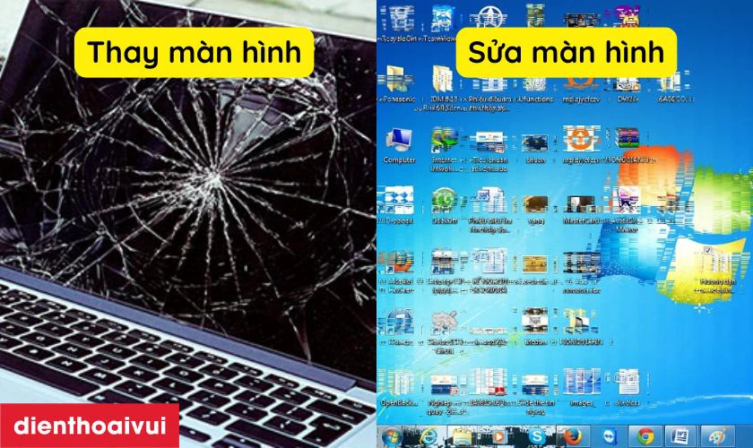 Laptop Asus bị hỏng màn hình, nên sửa hay thay mới?