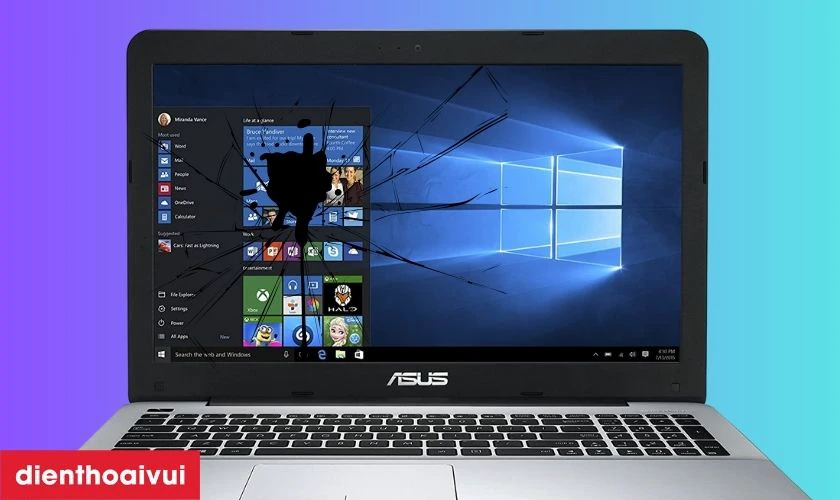 Dấu hiệu cần thay m&agrave;n h&igrave;nh laptop Asus A45
