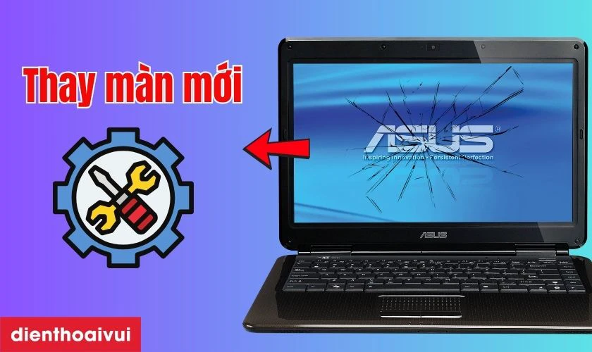 Laptop Asus bị hỏng m&agrave;n h&igrave;nh, n&ecirc;n sửa hay thay mới?