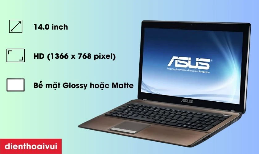 Đặc điểm nổi bật của màn hình Asus K42IL