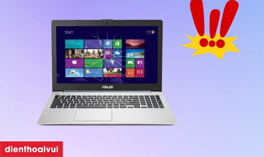 Dấu hiệu cần thay m&agrave;n h&igrave;nh laptop Asus K555M