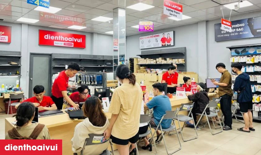 Quy tr&igrave;nh thay m&agrave;n h&igrave;nh laptop Asus ROG GL504G lấy liền tại Điện Thoại Vui